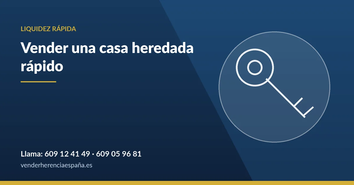 Vender una casa heredada rápido y cobrar al contado